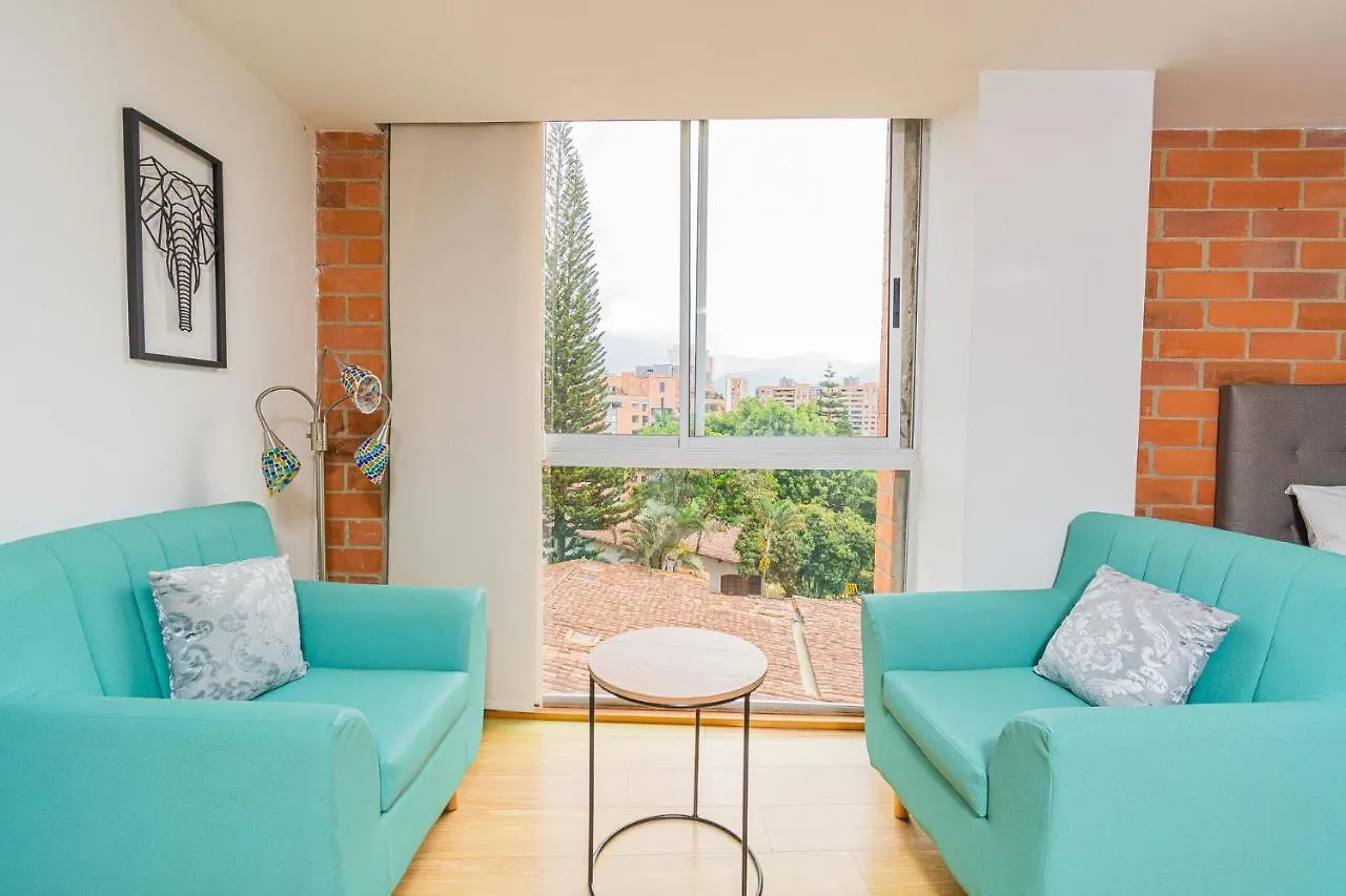 Apartmán Loft Moderno En El Poblado Con Vista Y Parqueadero Mio Lofts Medellín Kolumbie