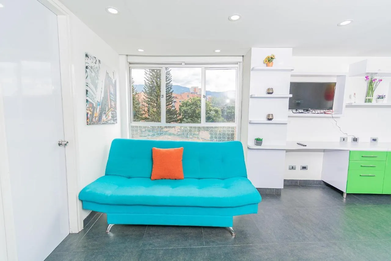 Loft Moderno En El Poblado Con Vista Y Parqueadero Mio Lofts Appartement Medellín