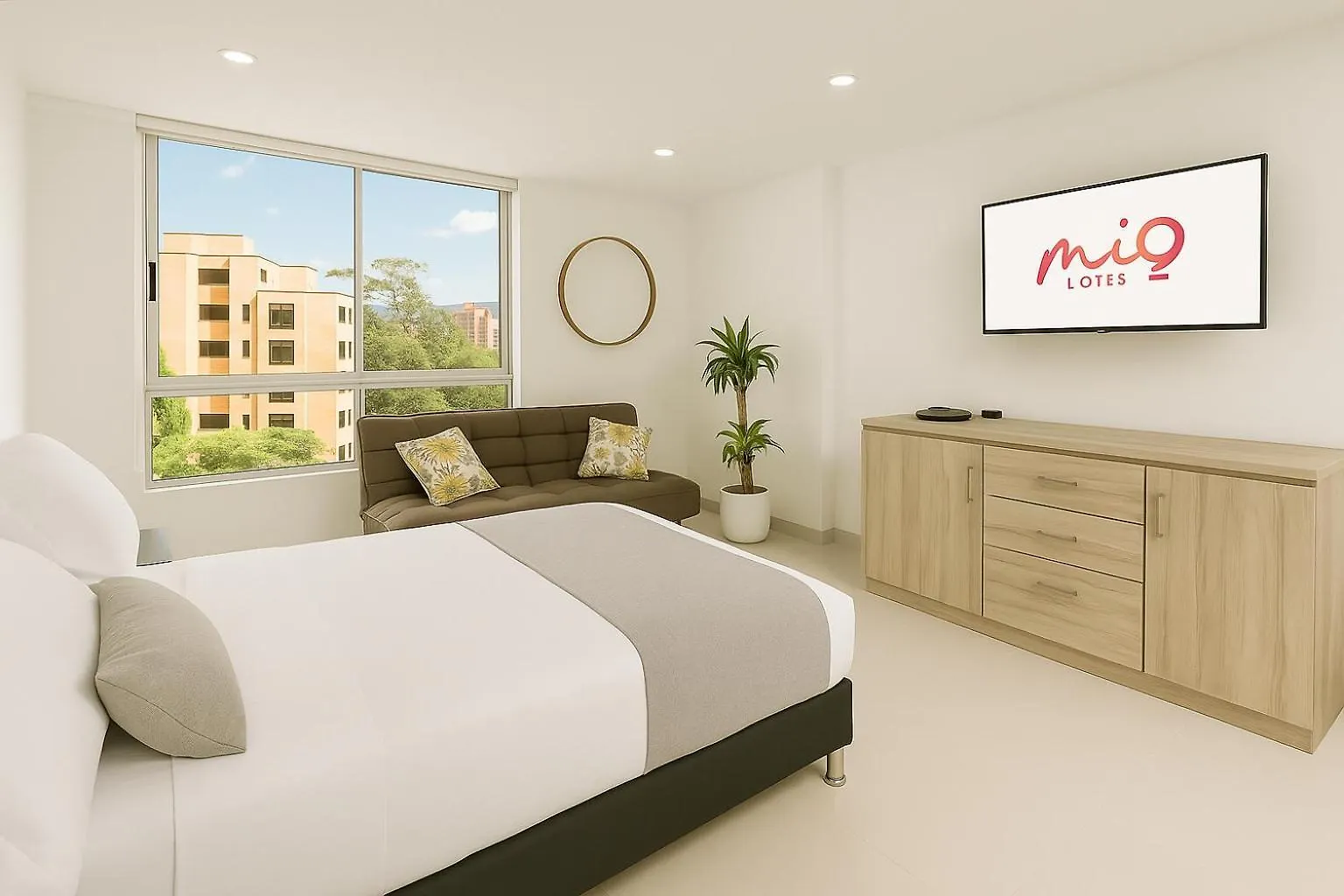 Apartmán Loft Moderno En El Poblado Con Vista Y Parqueadero Mio Lofts Medellín 0*,