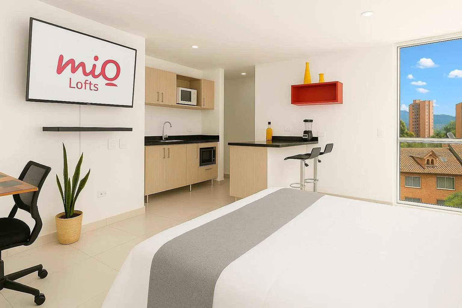 Apartmán Loft Moderno En El Poblado Con Vista Y Parqueadero Mio Lofts Medellín Kolumbie