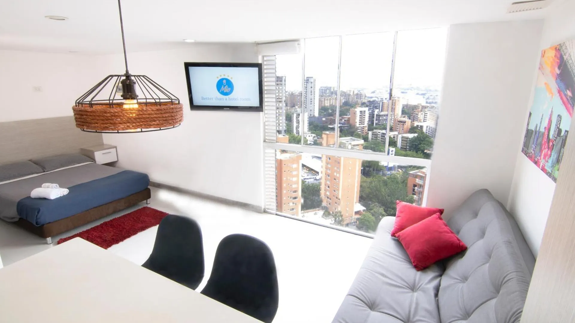 Apartment Loft Moderno En El Poblado Con Vista Y Parqueadero Mio Lofts