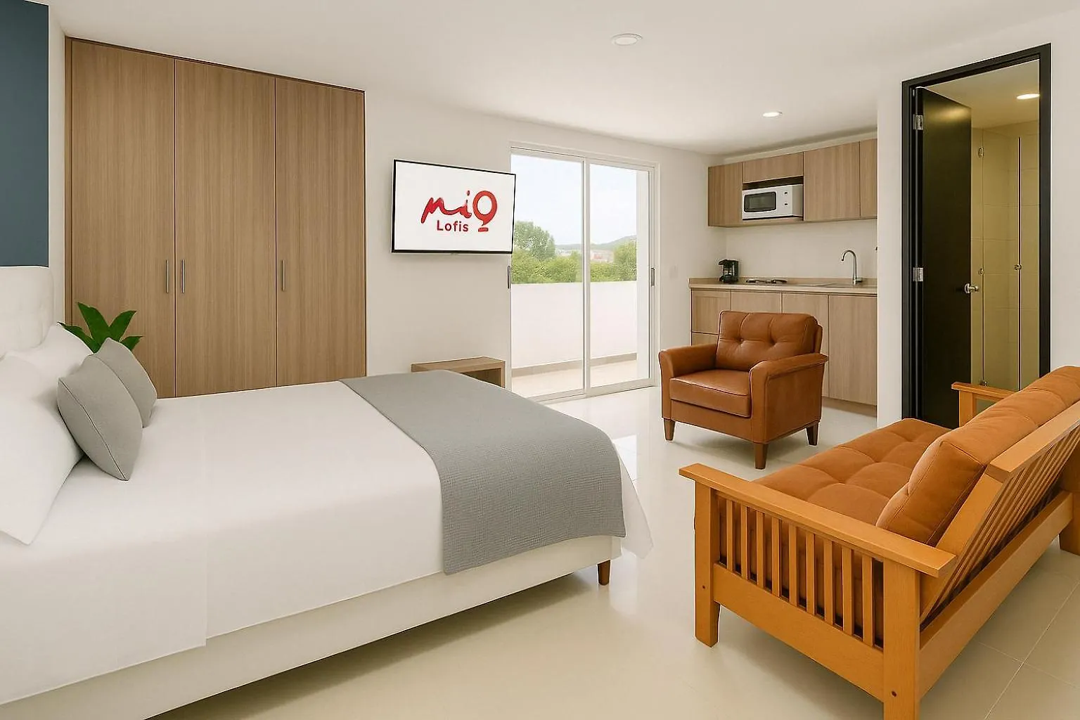 Loft Moderno En El Poblado Con Vista Y Parqueadero Mio Lofts 0*, Medellin